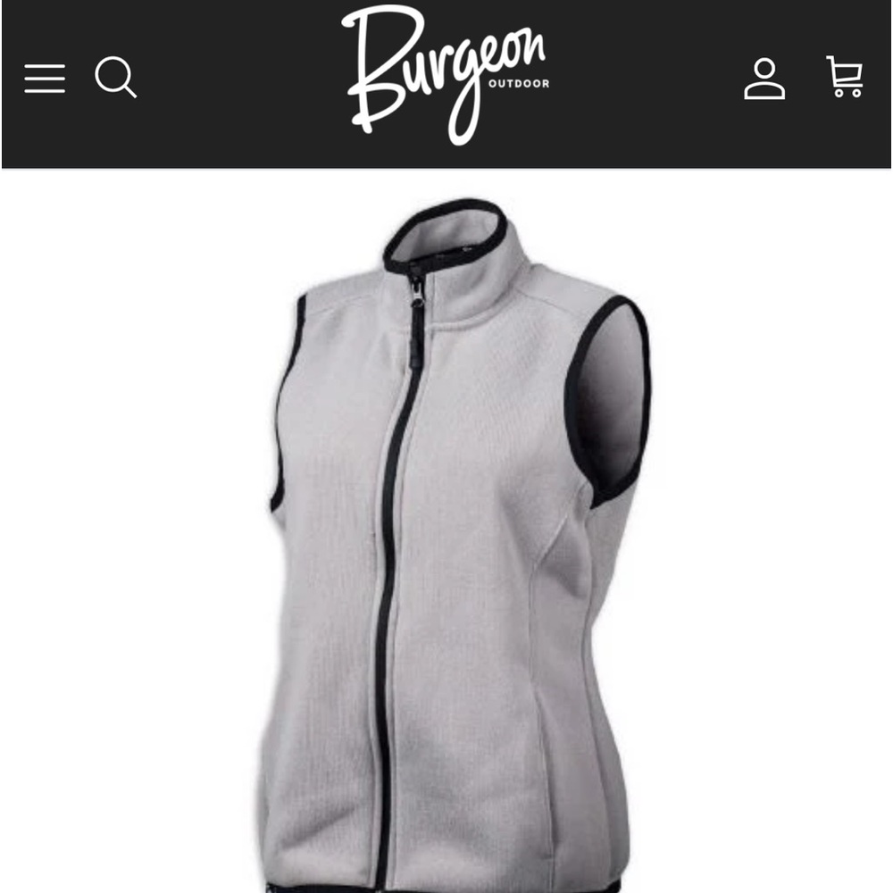 burgeon women’s sweater vest with interior and exterior slip pockets. Worn once!